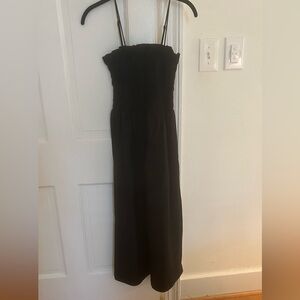 Strapless Black Maxi Dress